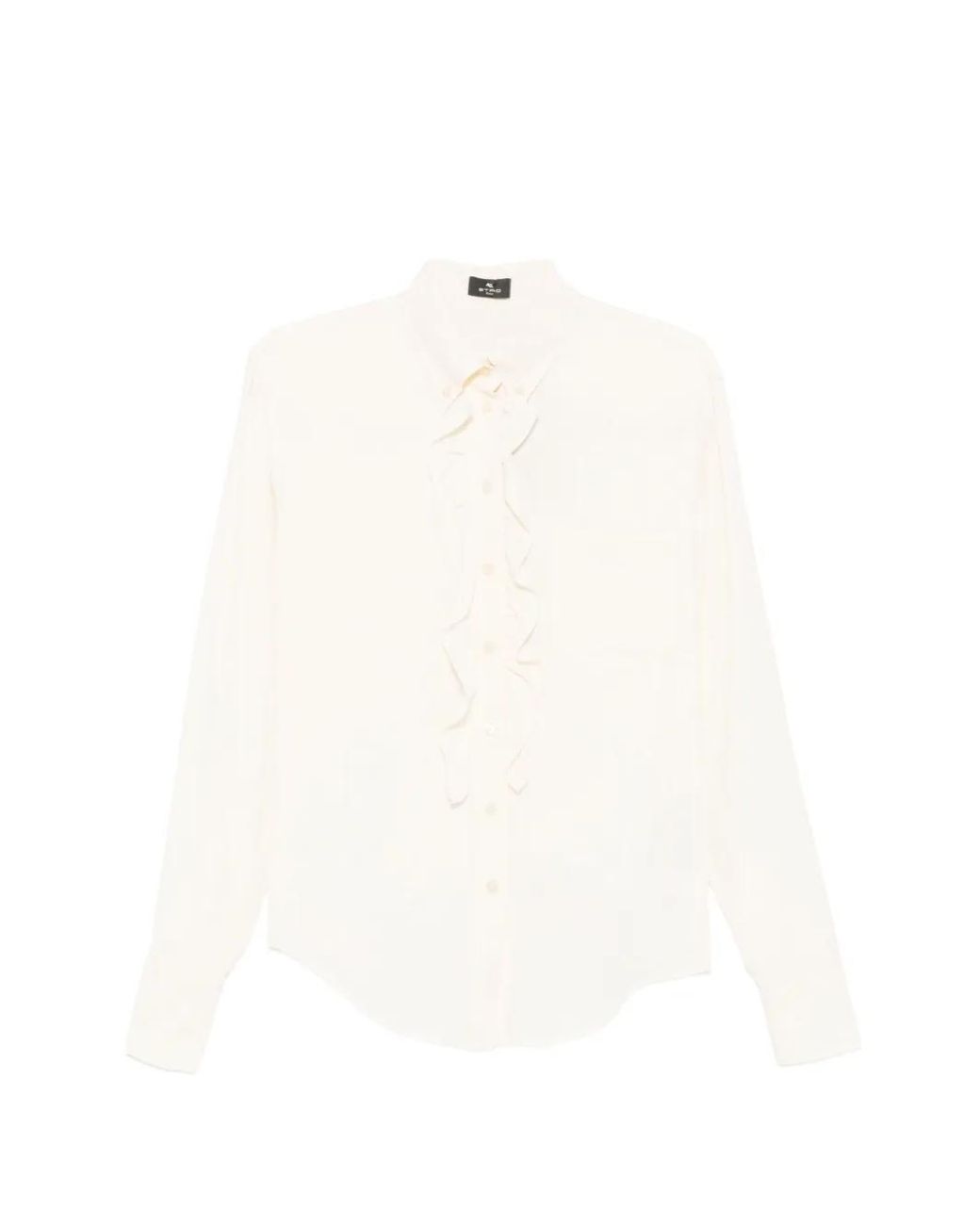 Etro White Ivory Button-Down Shirt