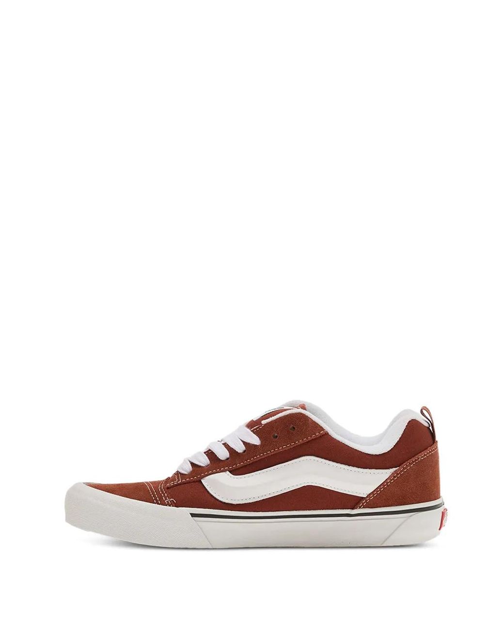 Vans Brown Knu Skool Lace-Up Suede Sneakers for men