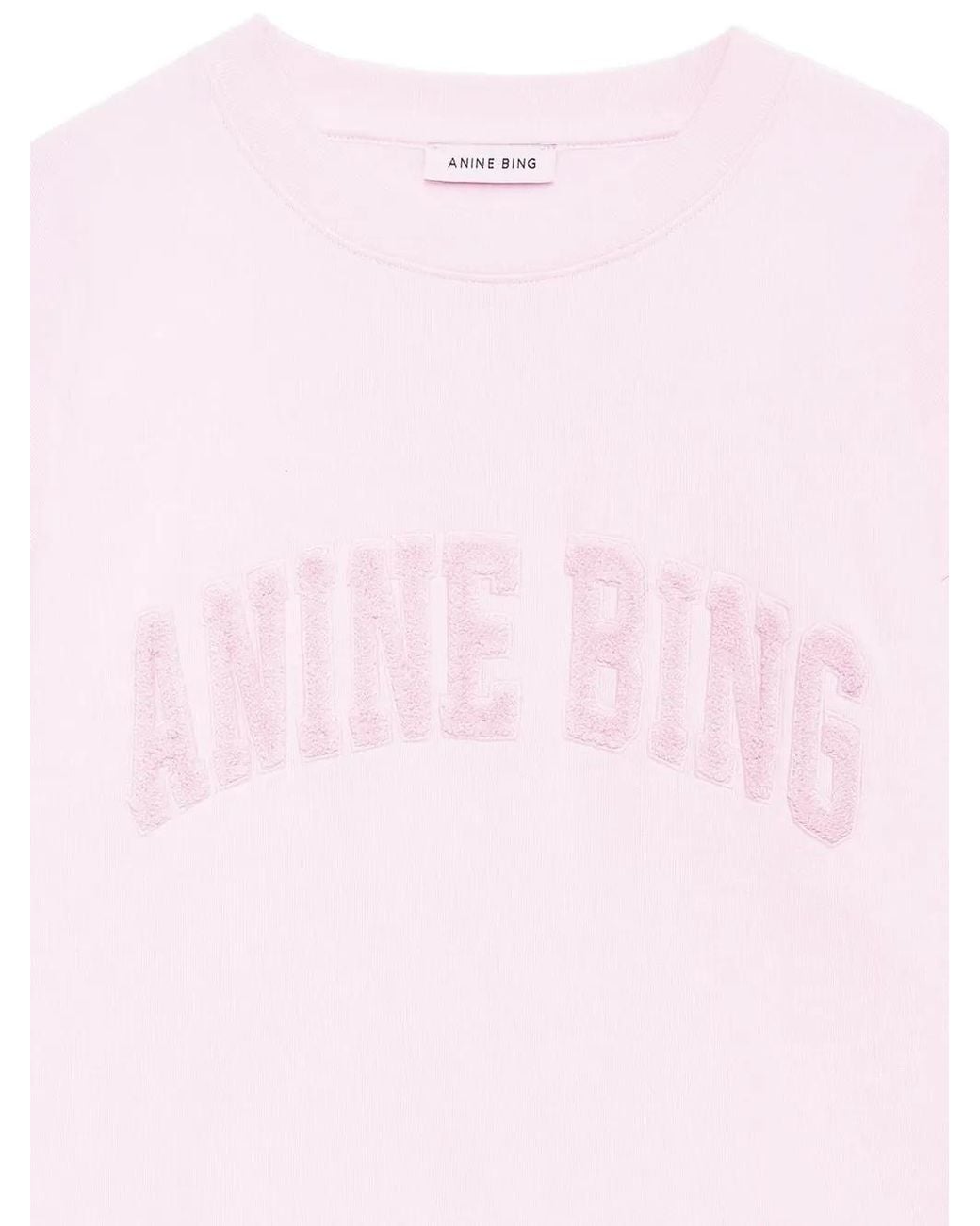Anine Bing Pink Spencer Sweatshirt