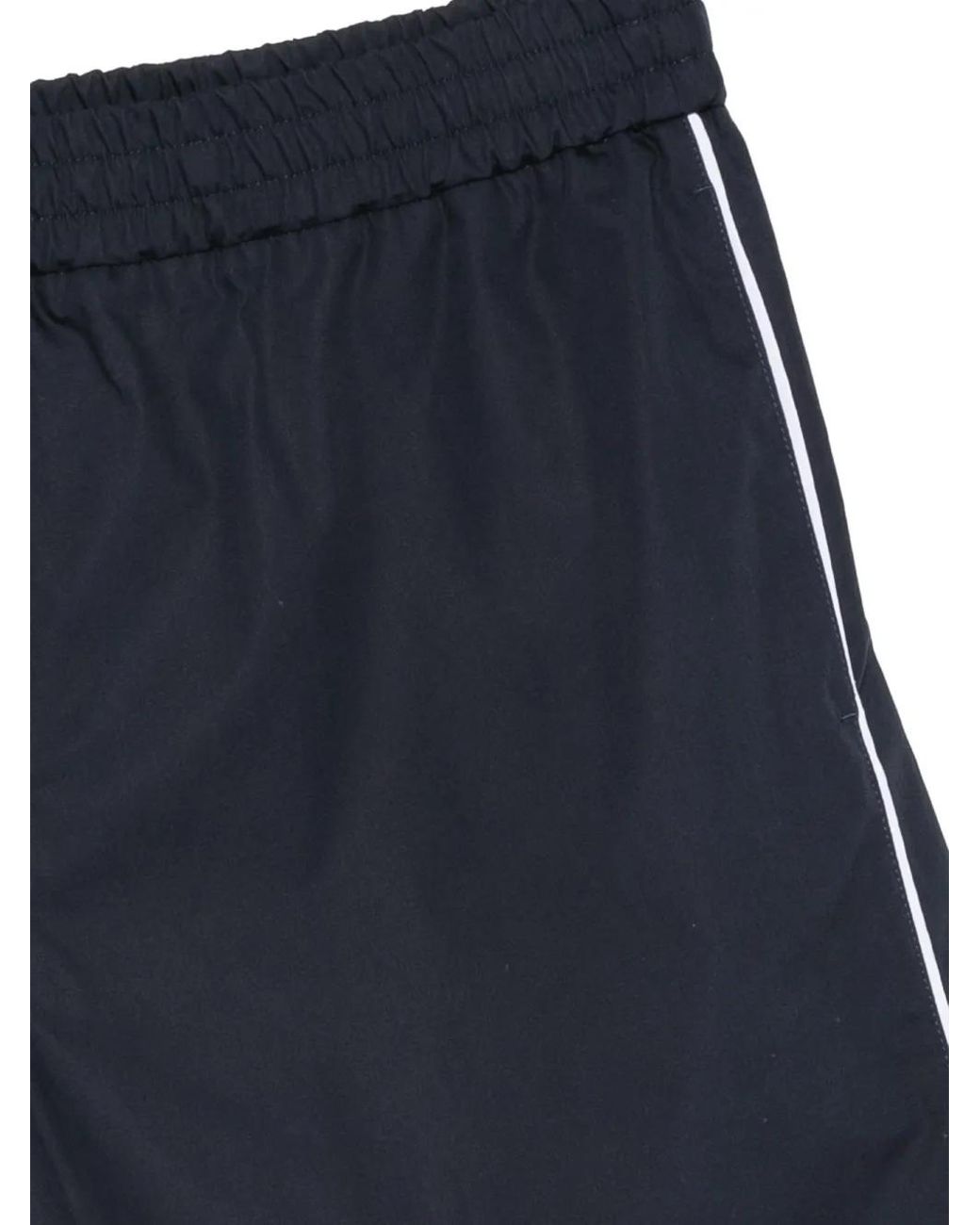Iceberg Blue Piped-Trim Shorts for men