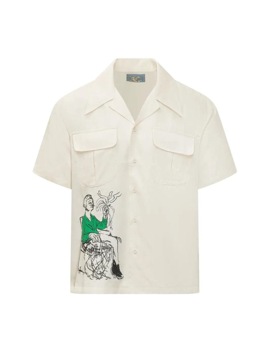 Kidsuper White Graphic Pocket Shirt for men