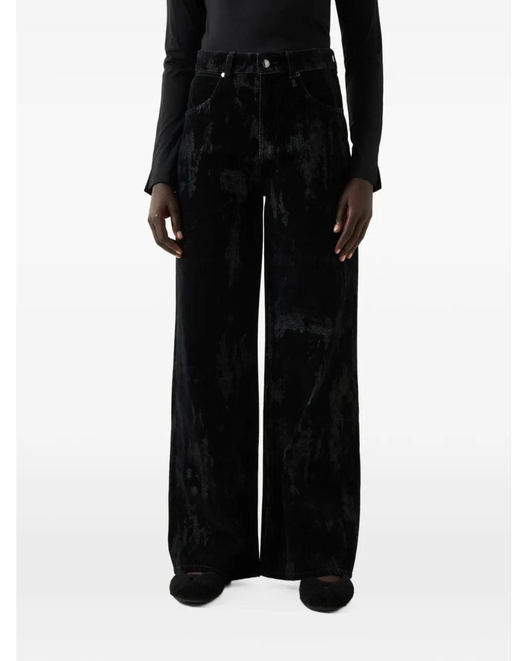 Bogner Black Lizzy Wide-Leg Jeans