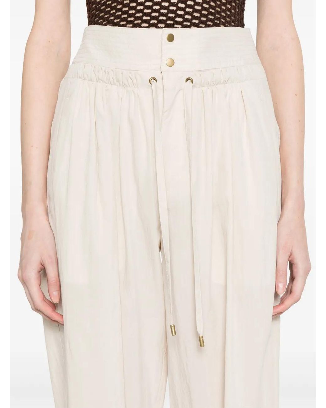 Isabel Marant White Gleen Trousers