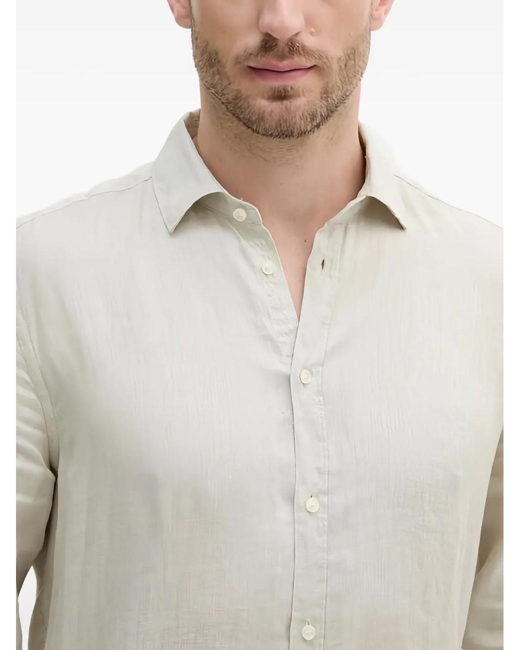 Sisley White Buttoned Shirt for men