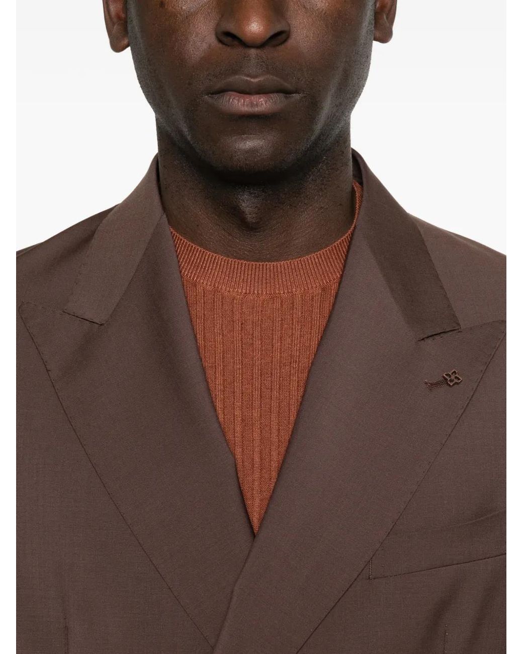 Blazer Con Doble Botonadura Tagliatore de hombre de color Brown