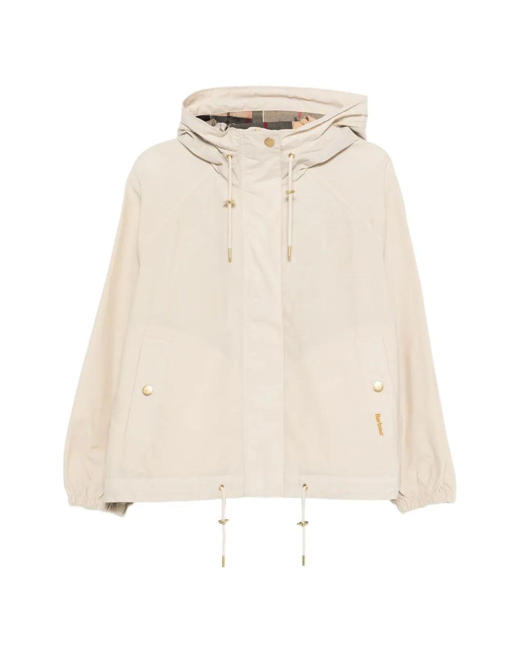 Barbour Natural Zip-Up Hooded Jacket