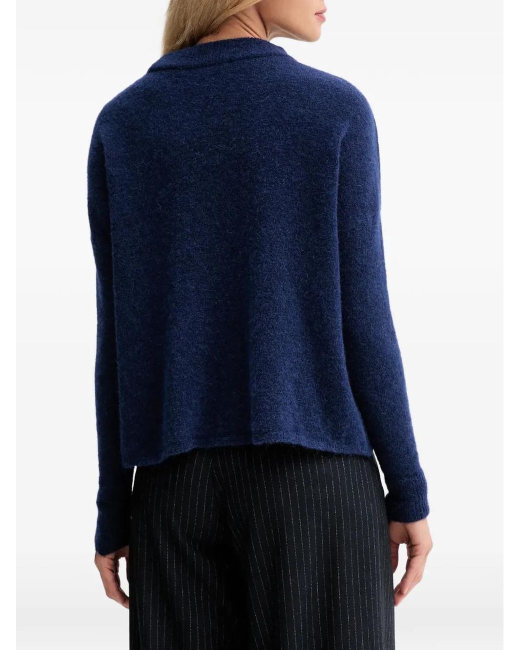 Sessun Blue Crew-Neck Sweater
