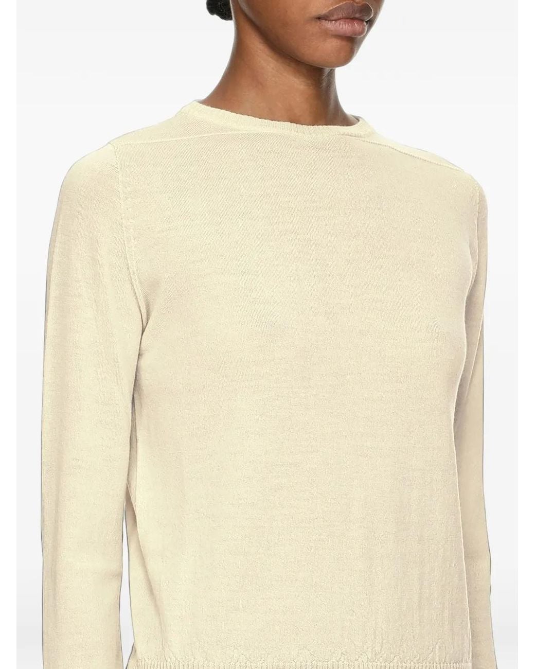 Rick Owens Natural Biker Level Sweater