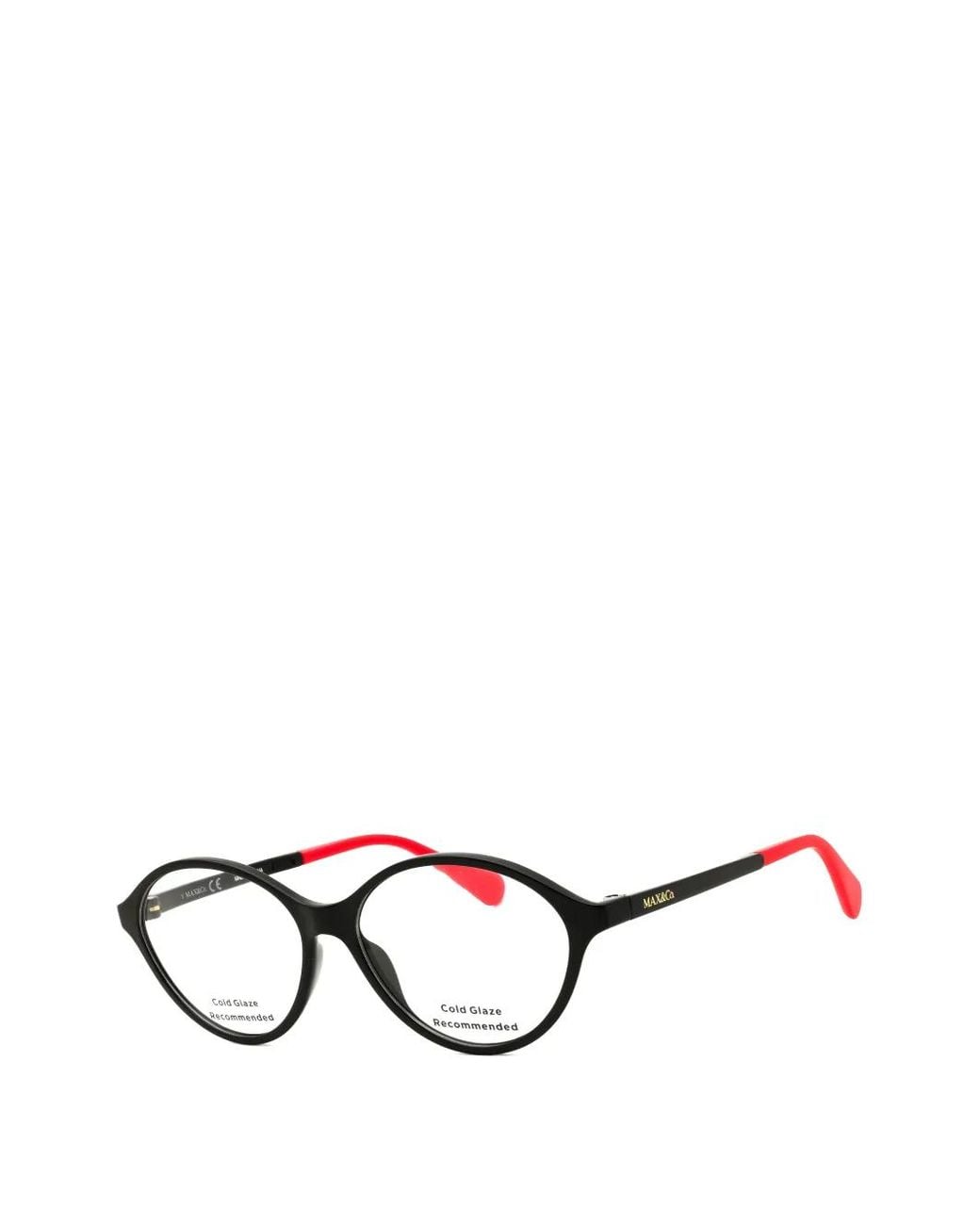 MAX&Co. Black Mo5055 Oval-Frame Glasses