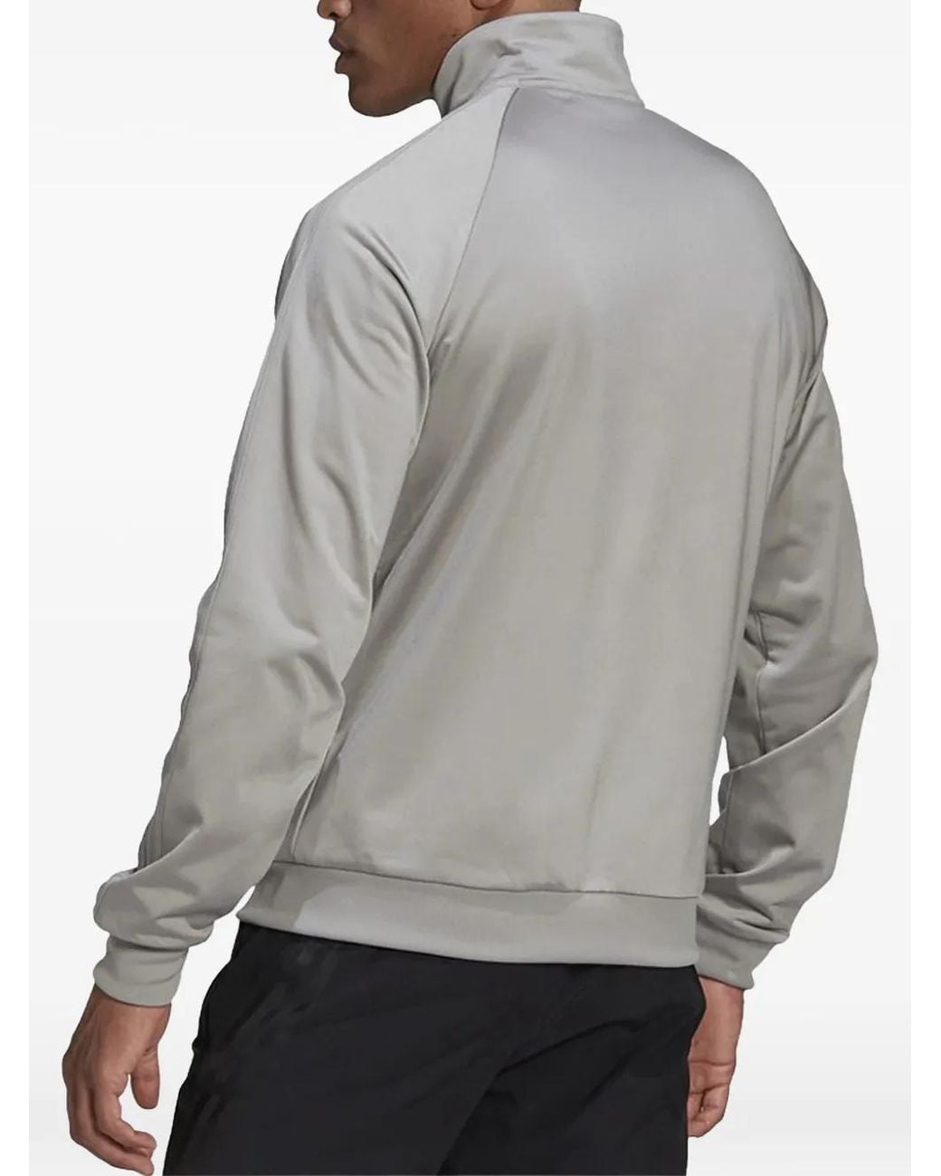 Adidas Gray Essential 3-Stripe Jacket for men