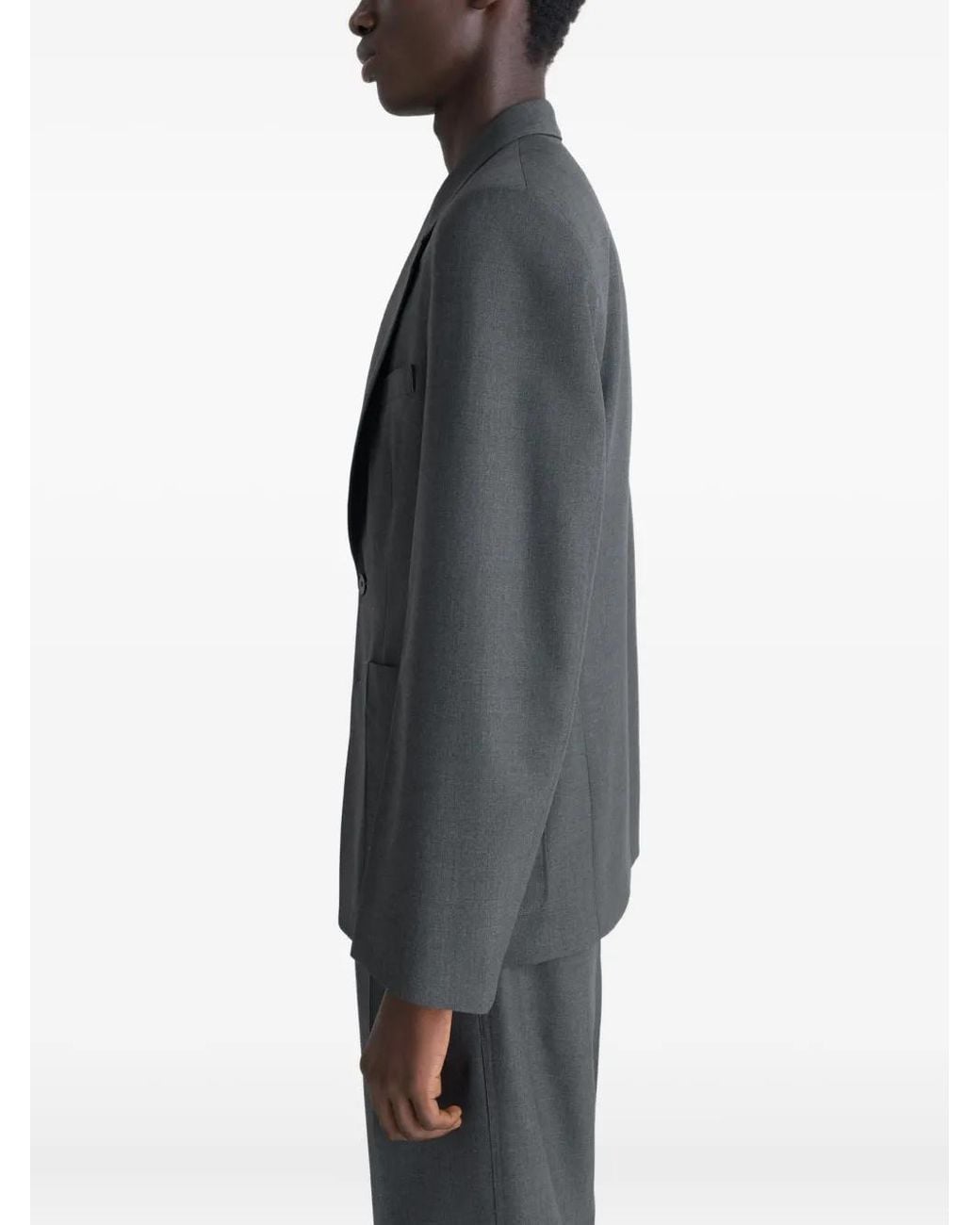 Lemaire Black Tailored Single Breasted Jacket for men