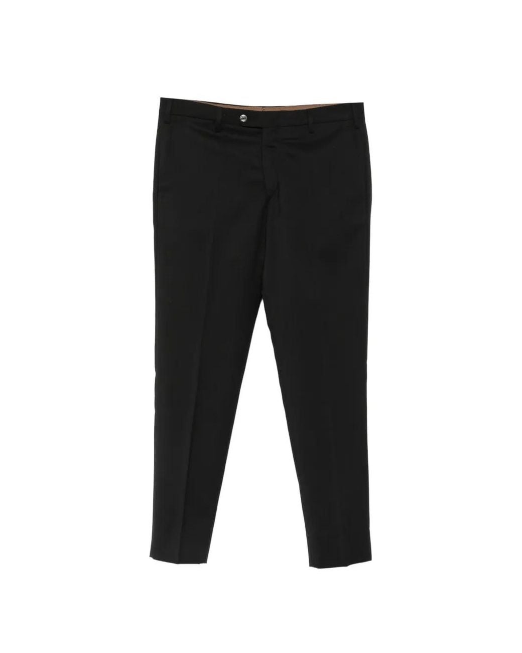 Briglia 1949 Black Straight-Leg Tailored Trousers for men