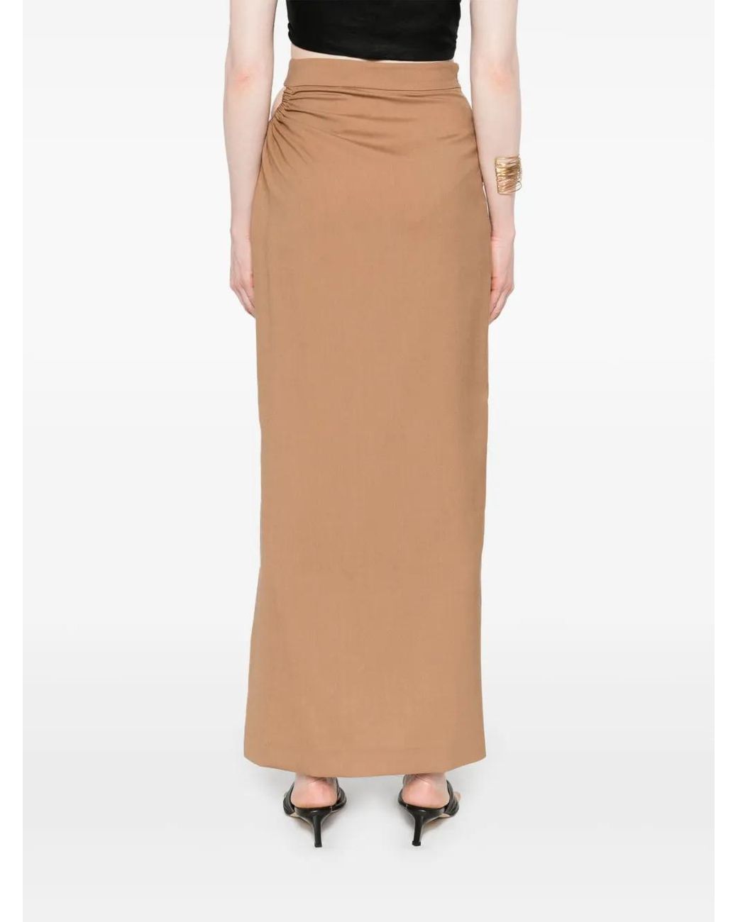 Max Mara Natural Wool, Mohair And Silk Skirt