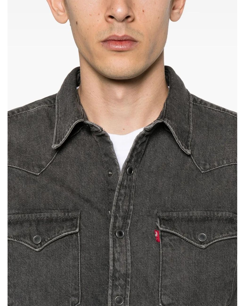 Levi's Gray Barstow Western Shirt for men