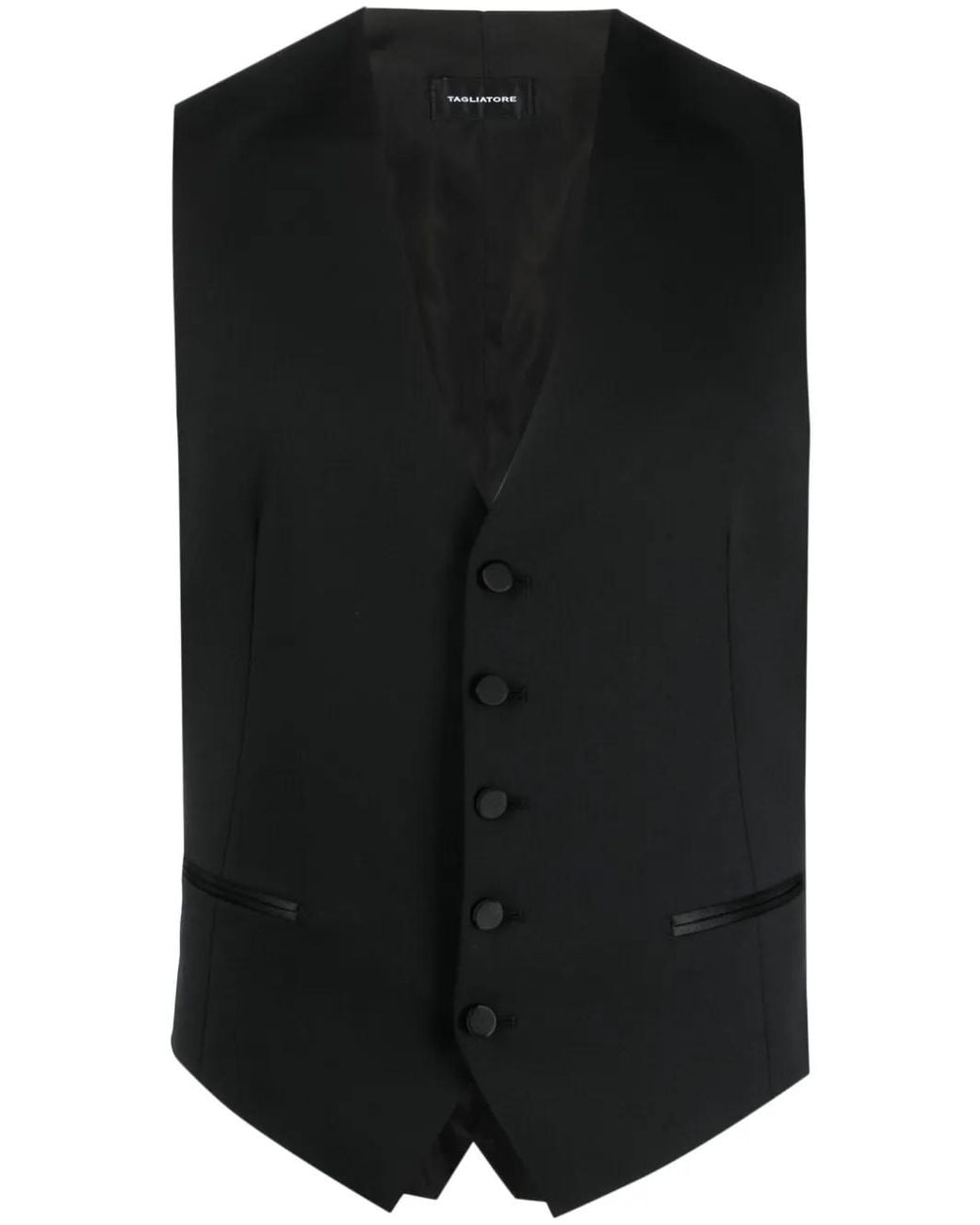 Tagliatore Button-Down Gilet in het Black voor heren