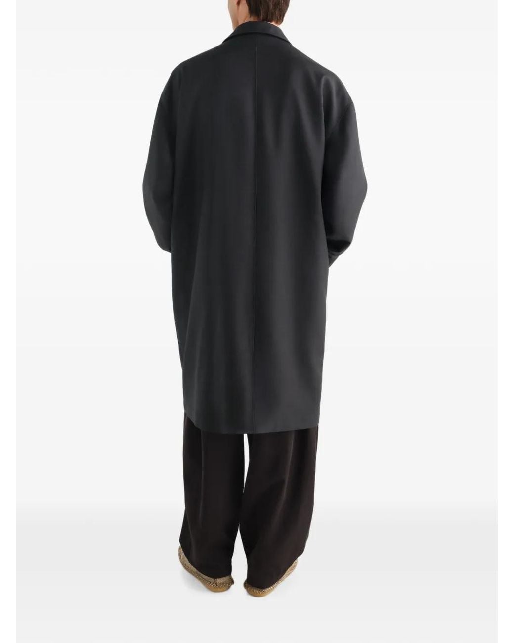 Lemaire Blue Car Coat for men
