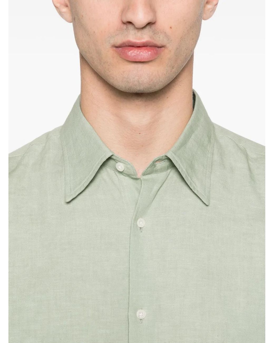Fursac Green Long-Sleeve Shirt for men