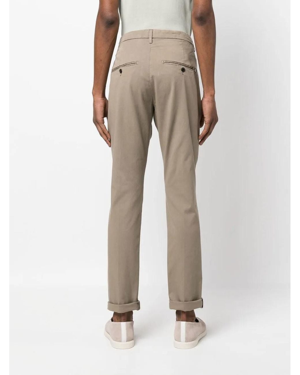 Dondup Cropped Chino in het Natural voor heren