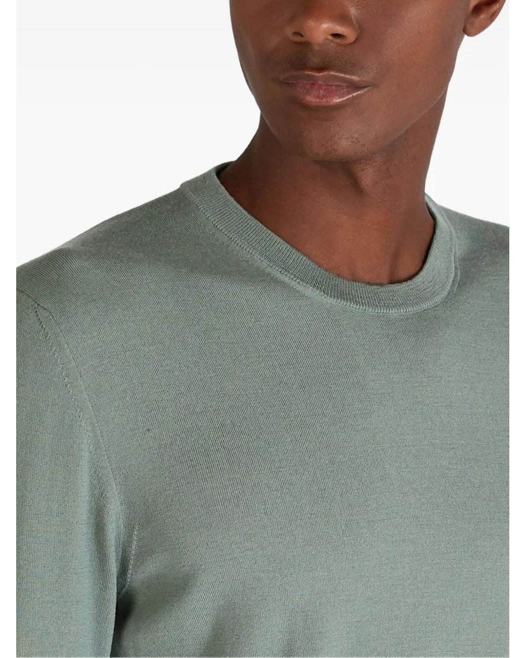 Pull À Col Rond Zanone pour homme en coloris Gray