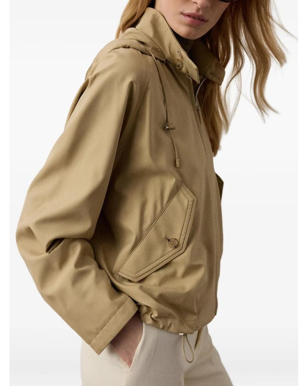Ralph Lauren Natural Watkins Silk Jacket