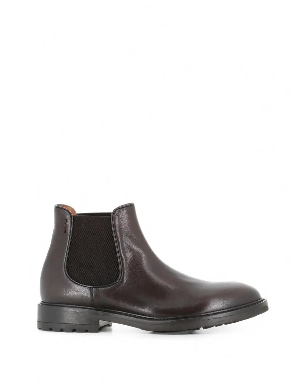 Alexander Hotto Brown Elasticated-Panel Leather Boots for men
