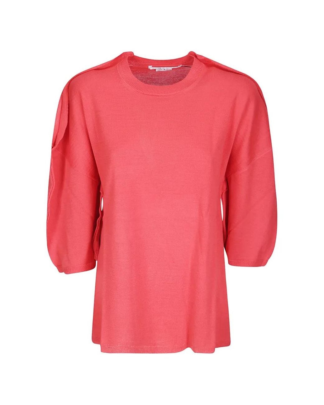 Comme des Garçons Pink Pullover Mit Cut-Out
