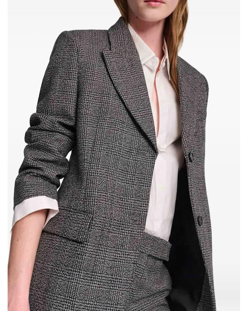 Dorothee Schumacher Gray Blazer À Carreaux
