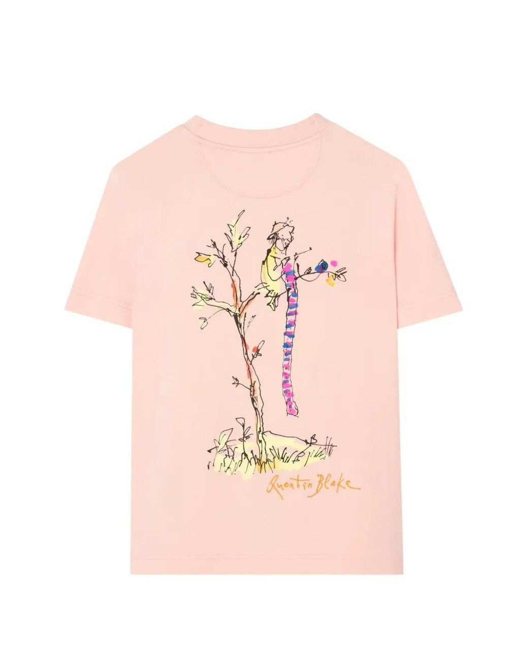 Burberry Pink Brave Little Tree Cotton T-Shirt