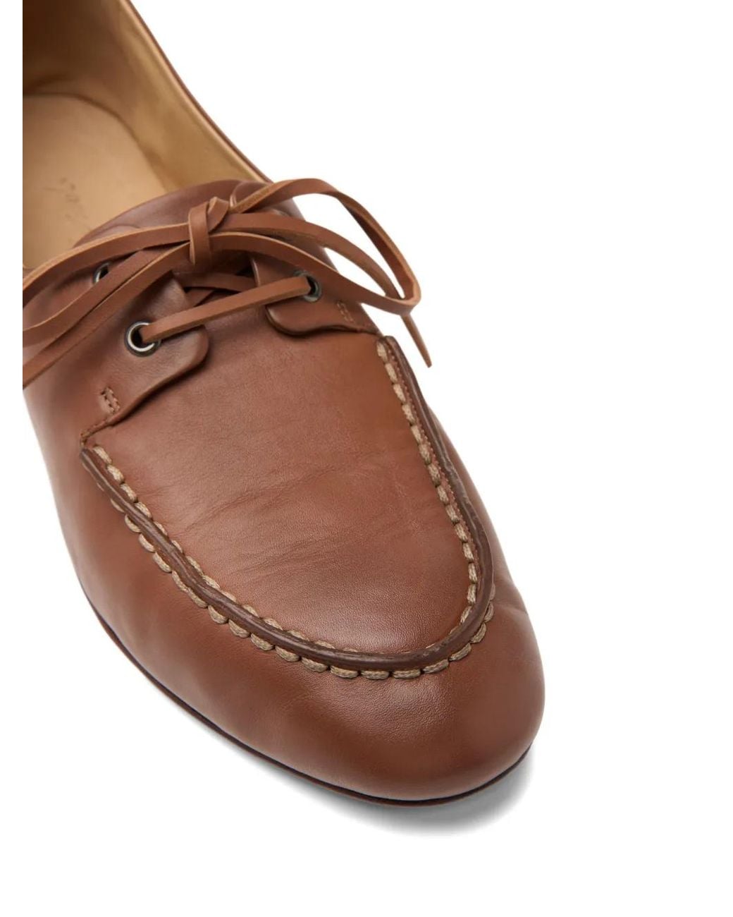 Marsèll Brown Mandolo Lace-Up Stitching Loafers for men