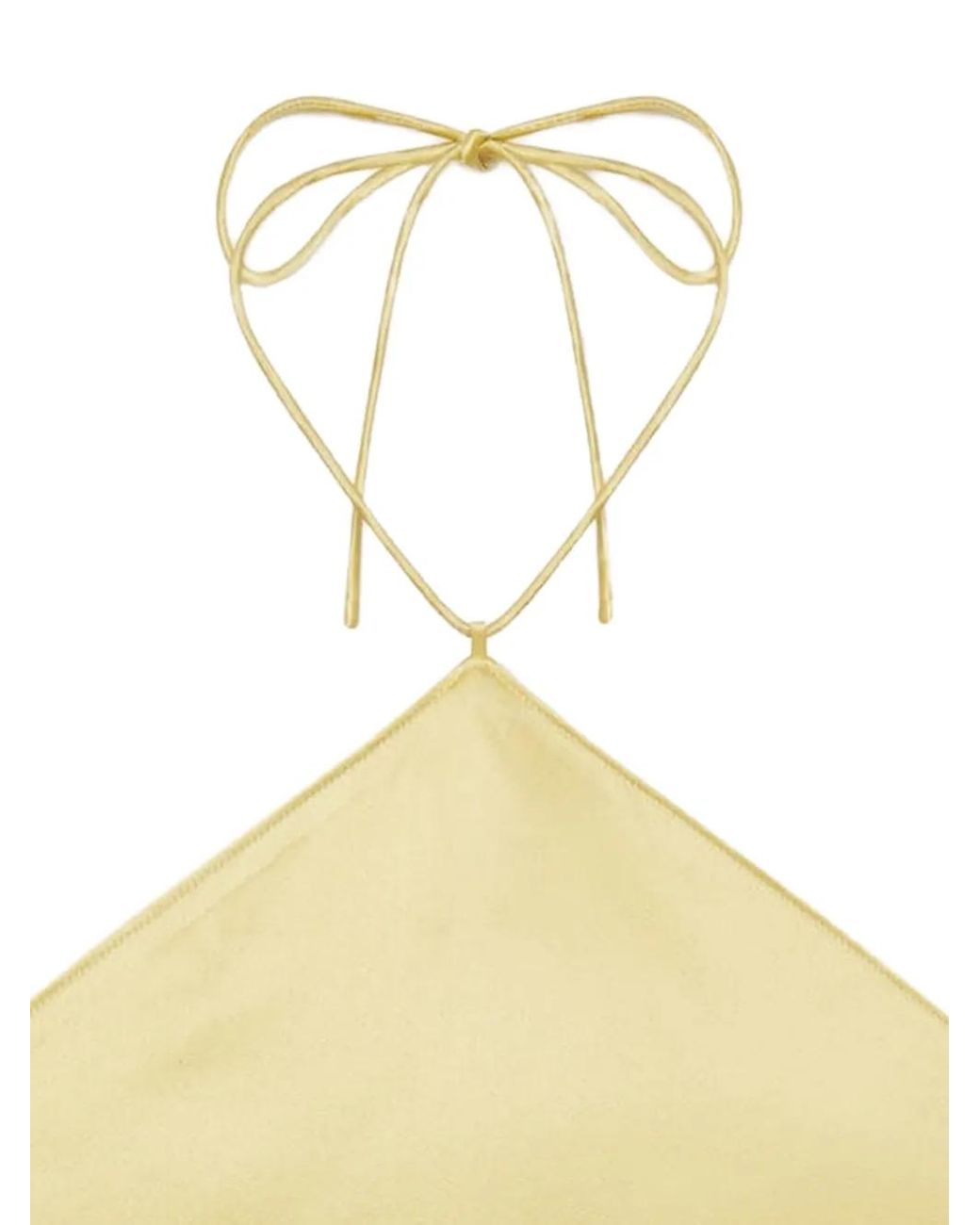 ÉTERNE Metallic Freya Halterneck Top