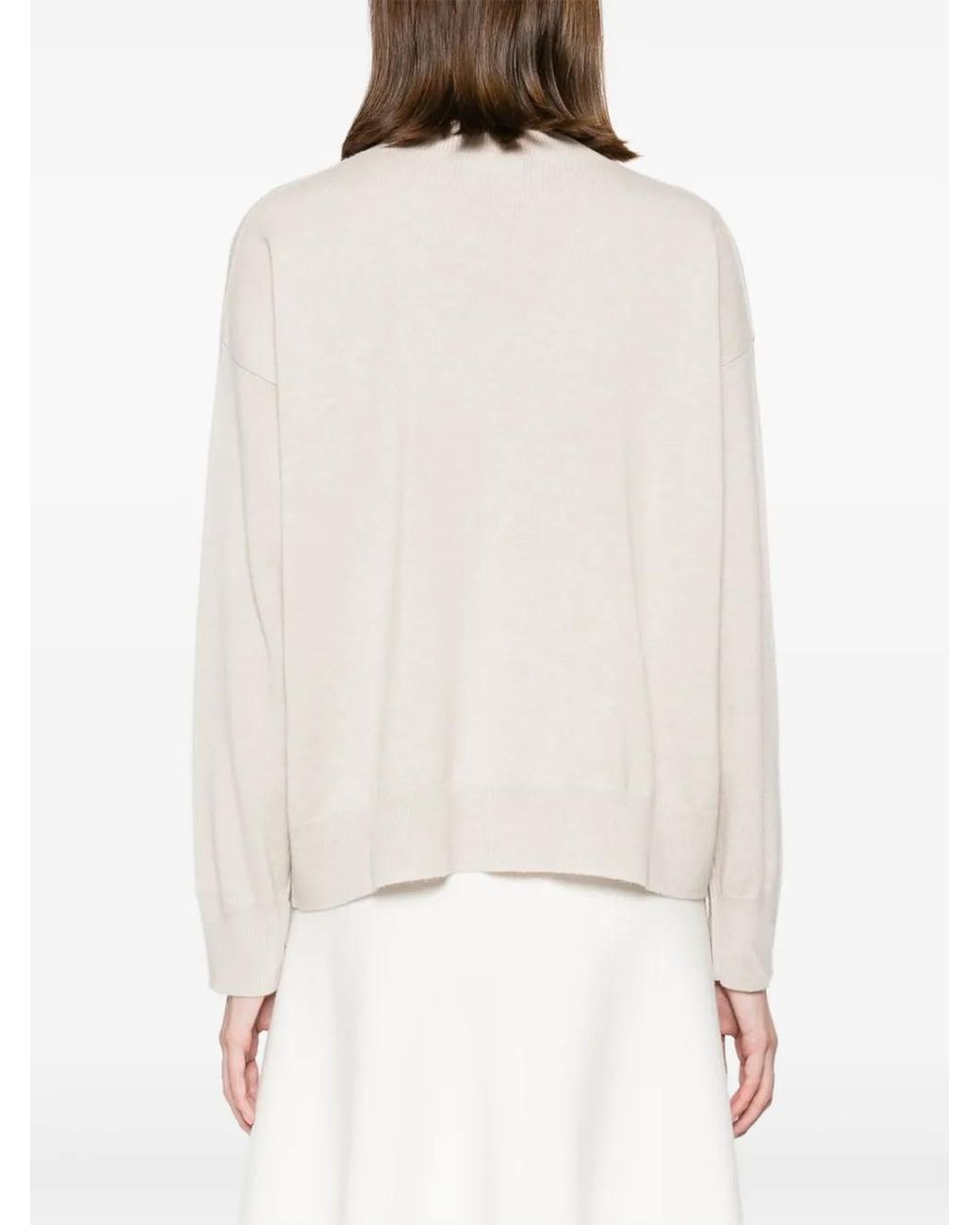 Fabiana Filippi Natural Ball-Chain Detailed Sweater