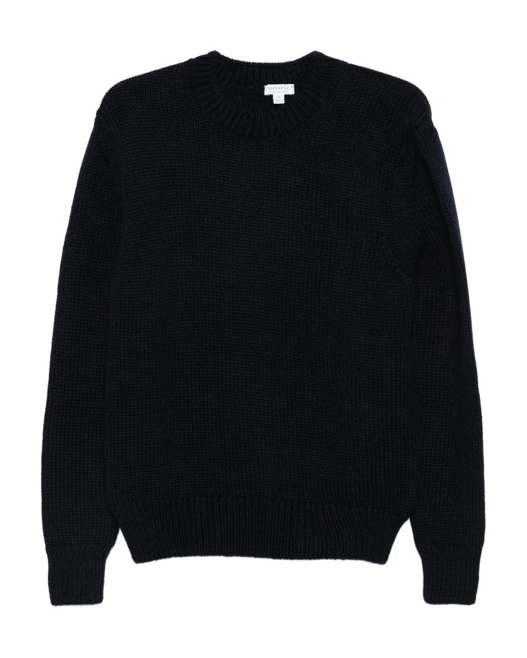 Jersey Con Cuello Redondo Sunspel de hombre de color Black