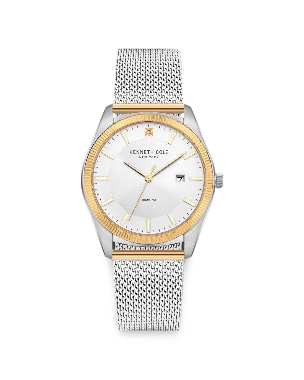 Kenneth Cole Metallic Montre Classic Mm À Bracelet En Mesh for men