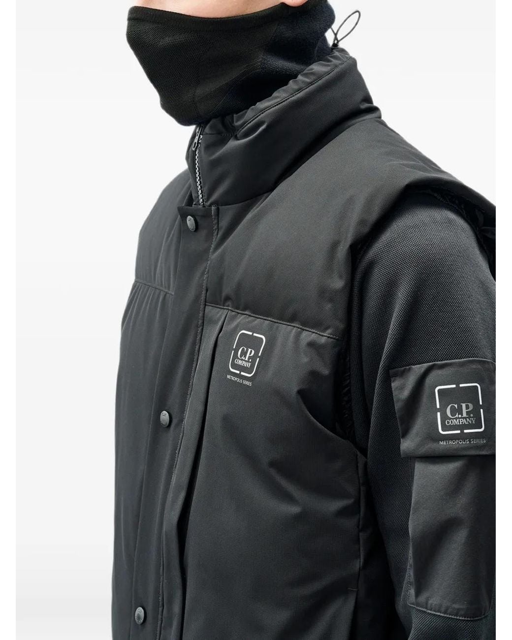 C P Company Black Veste Sans Manches Metropolis Series for men