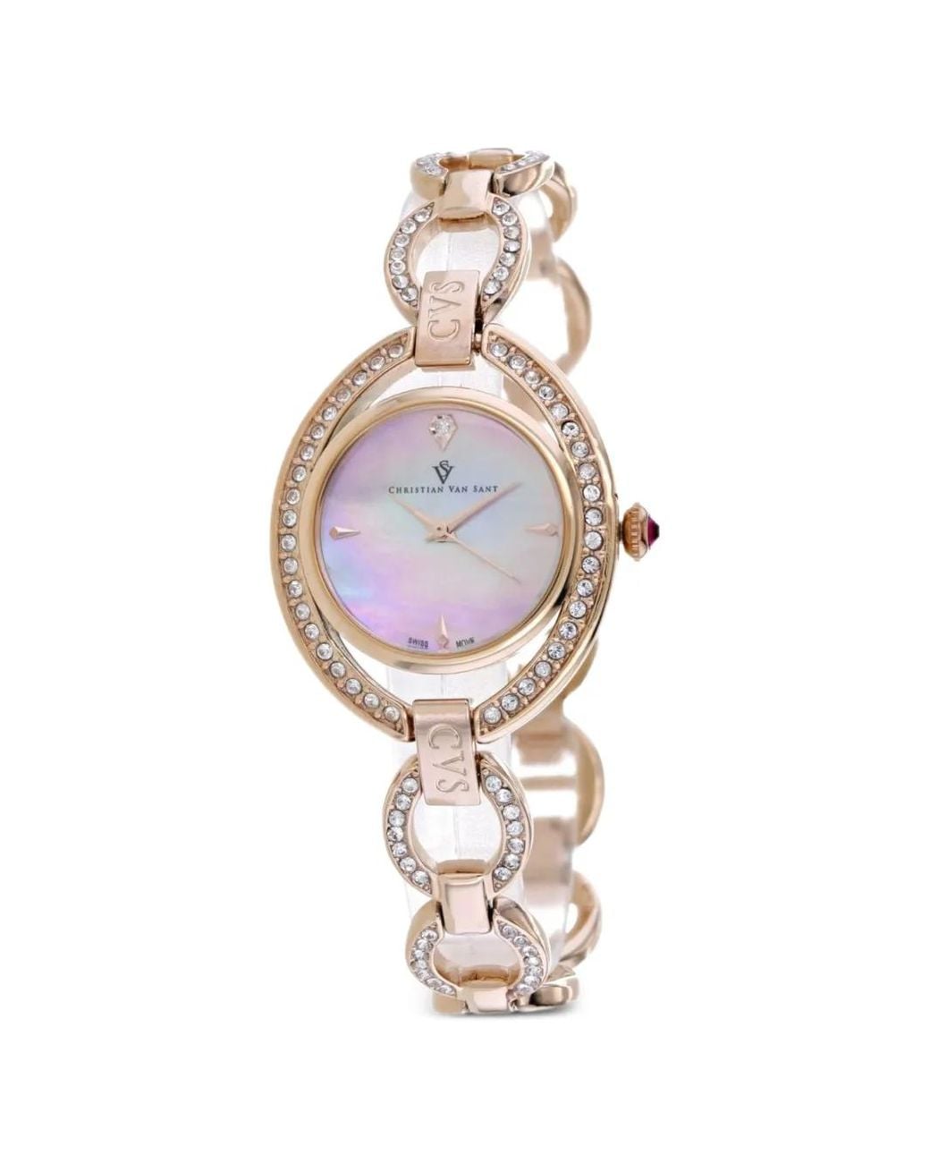 Christian Van Sant White Stella 28Mm Watch