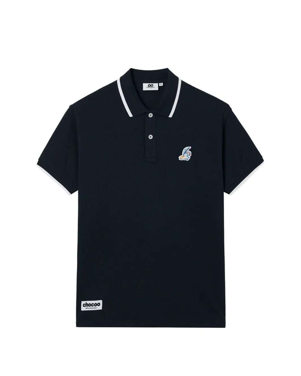 Chocoolate Blue Polo À Col Bordé for men