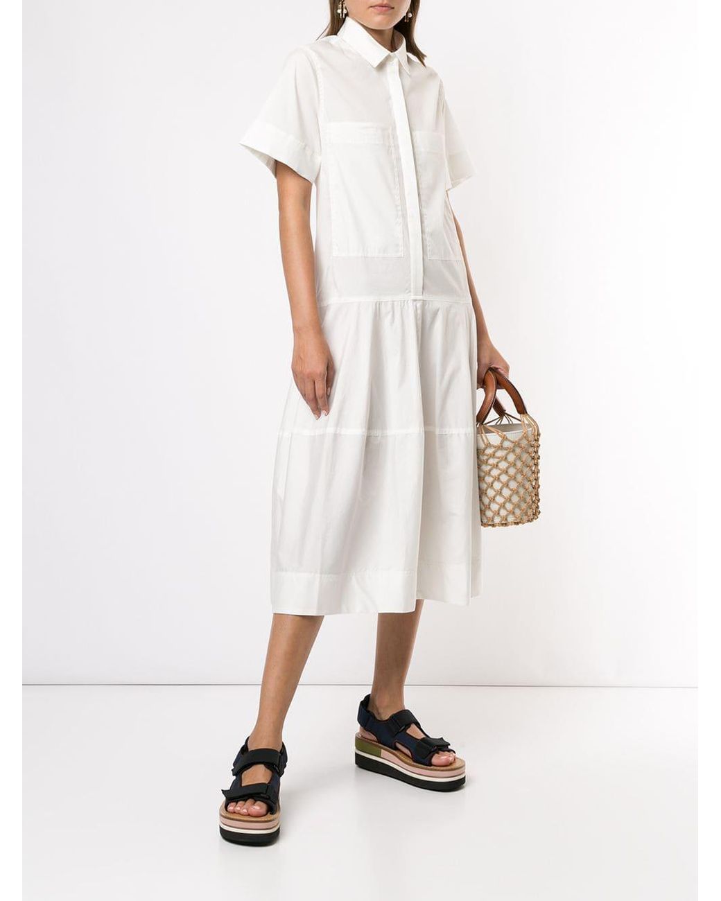 Lee mathews top white dress