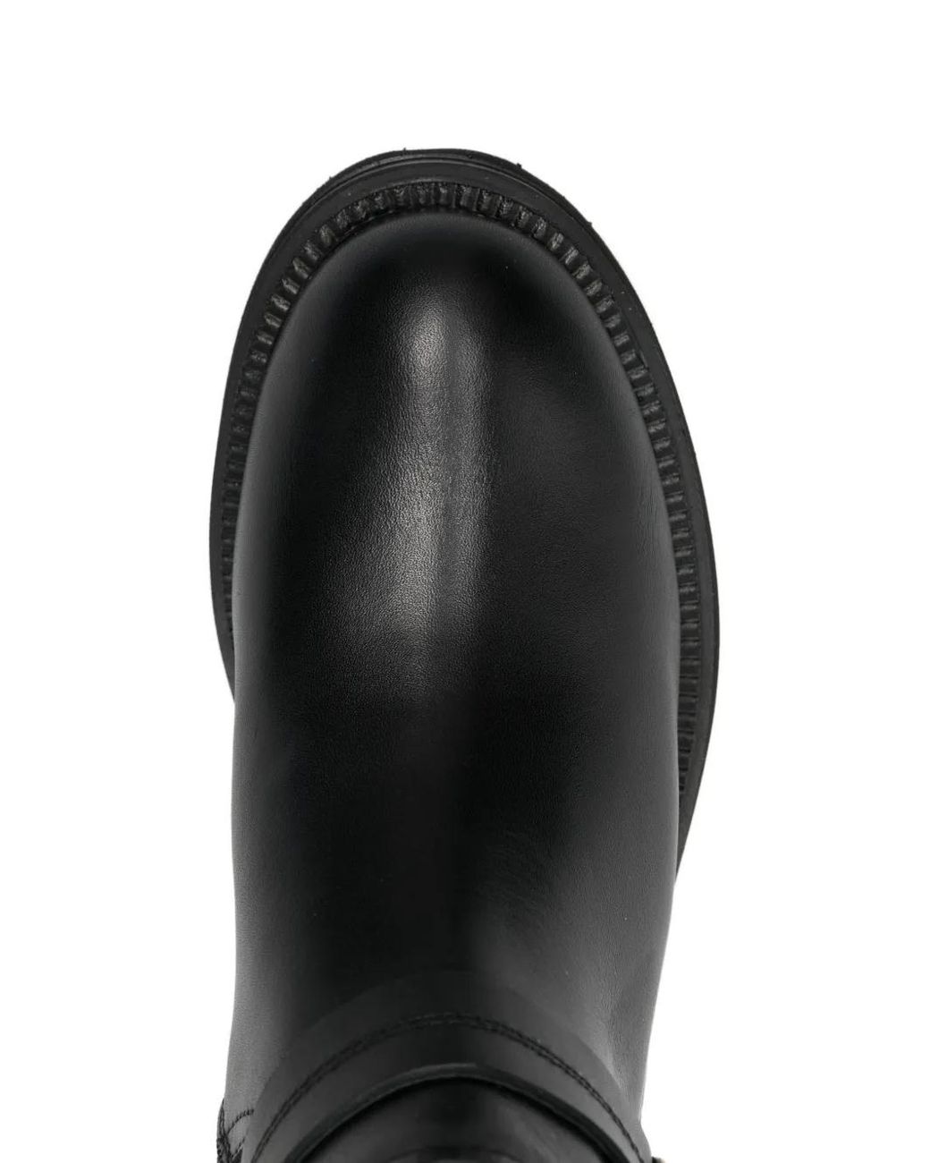 Albano Black Buckle-Strap Boots