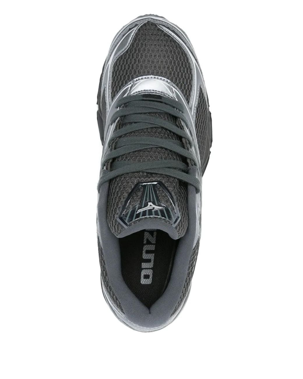 Mizuno Gray Lace-Up Fastening Sneakers