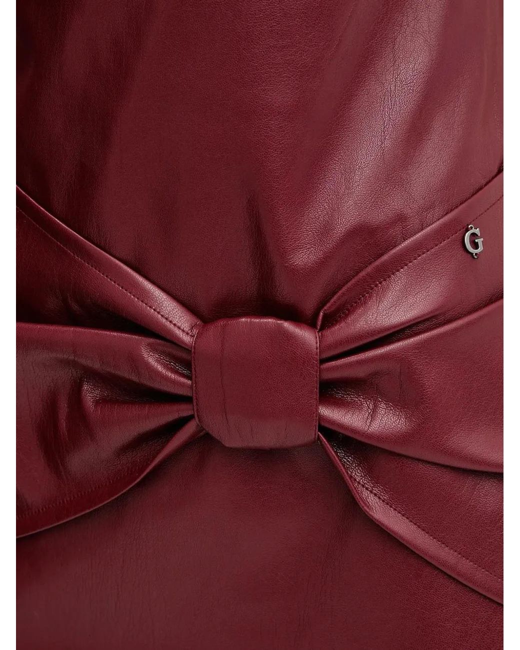 Guess Bow Squared-Neck Mini Dress