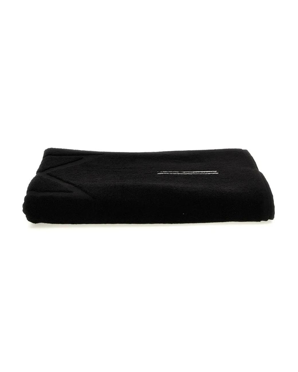 Rick Owens Black Beach Towel