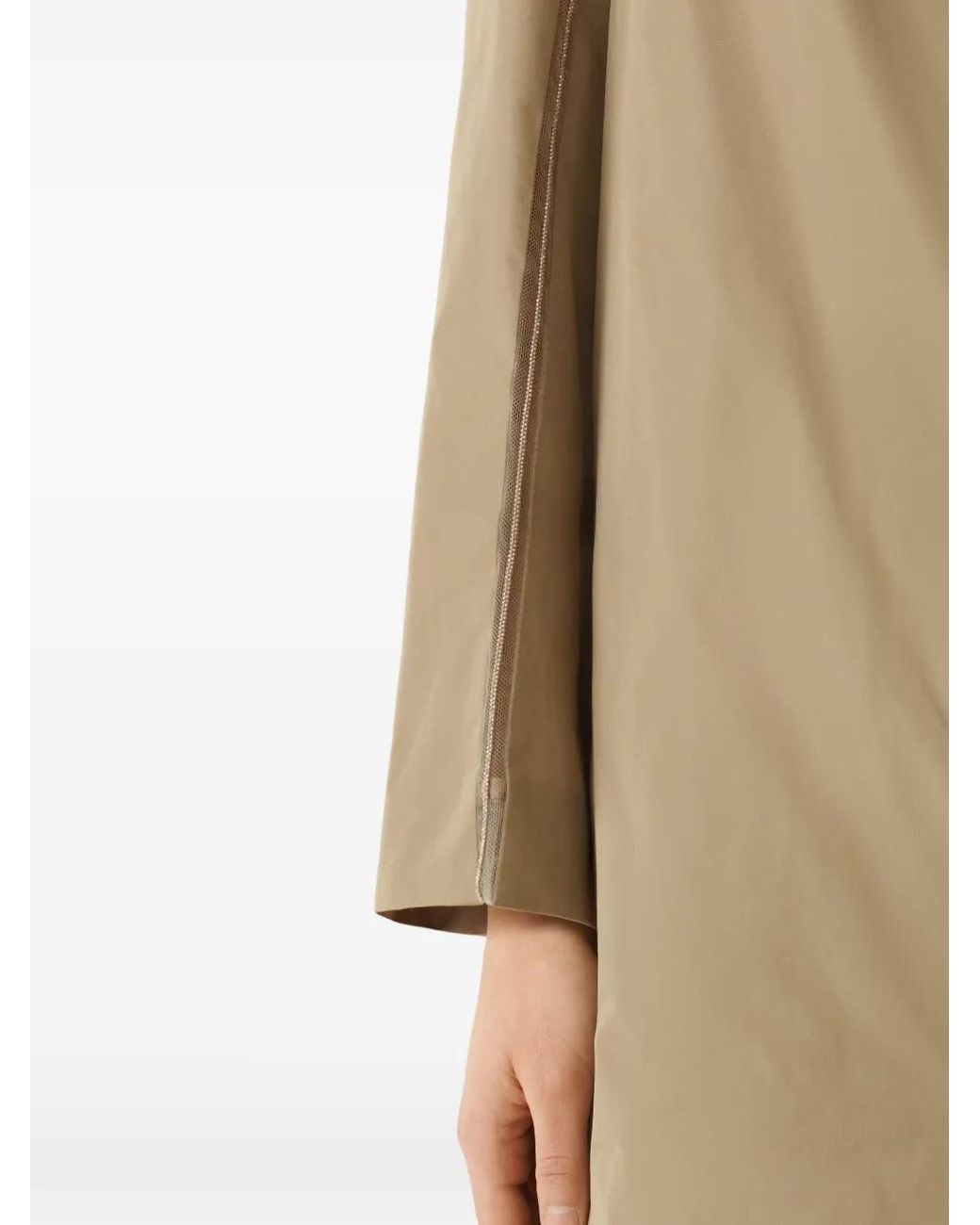 Fabiana Filippi Natural Polyester Trench Coat
