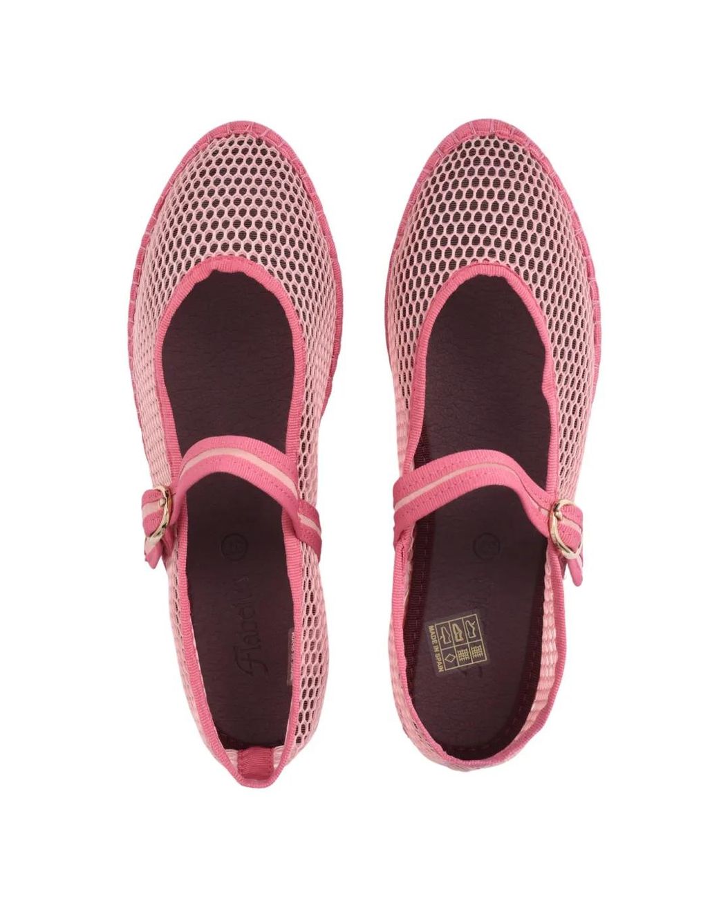 Flabelus Pink Isabella Mesh Ballet Flats