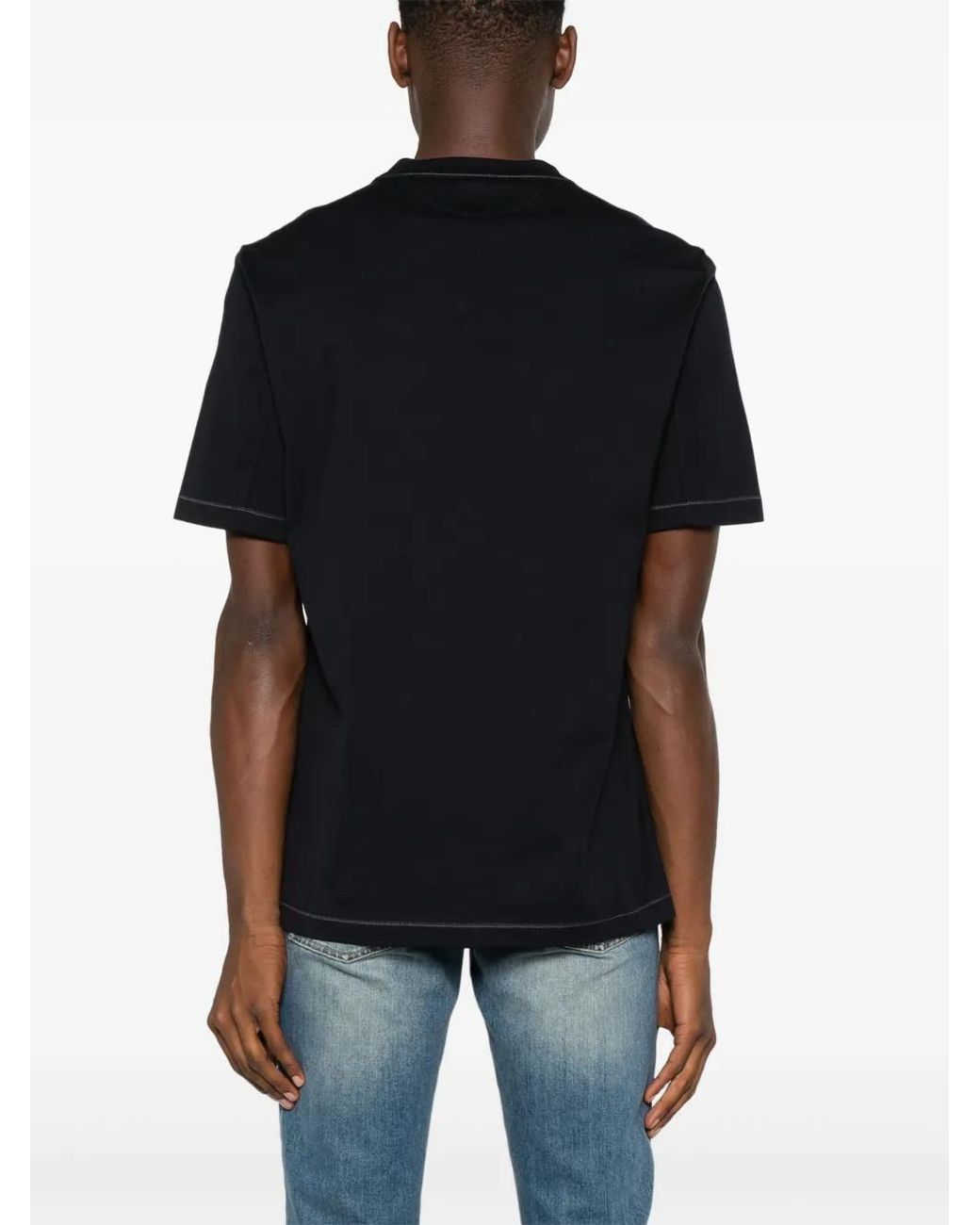 Brunello Cucinelli Black T-Shirt for men