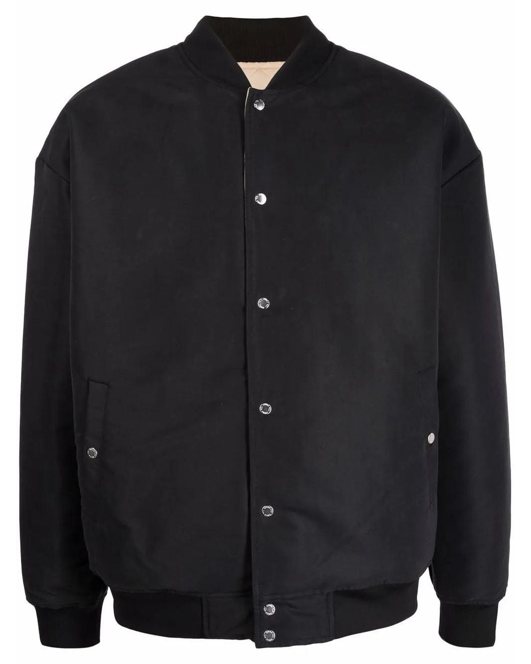 PUMA Black Logo-Patch Detail Bomber Jacket for men