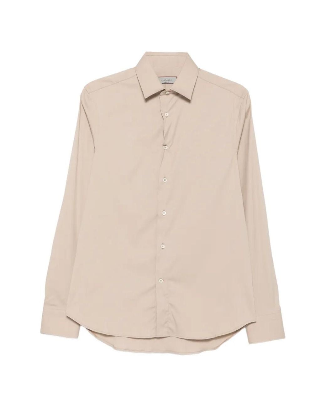 Canali Natural Chemise Boutonnée À Manches Longues for men