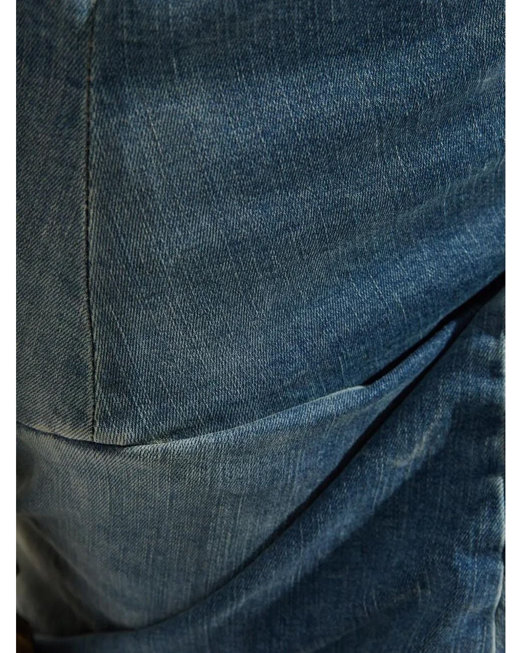 Rick Owens Blue Denim Skirt