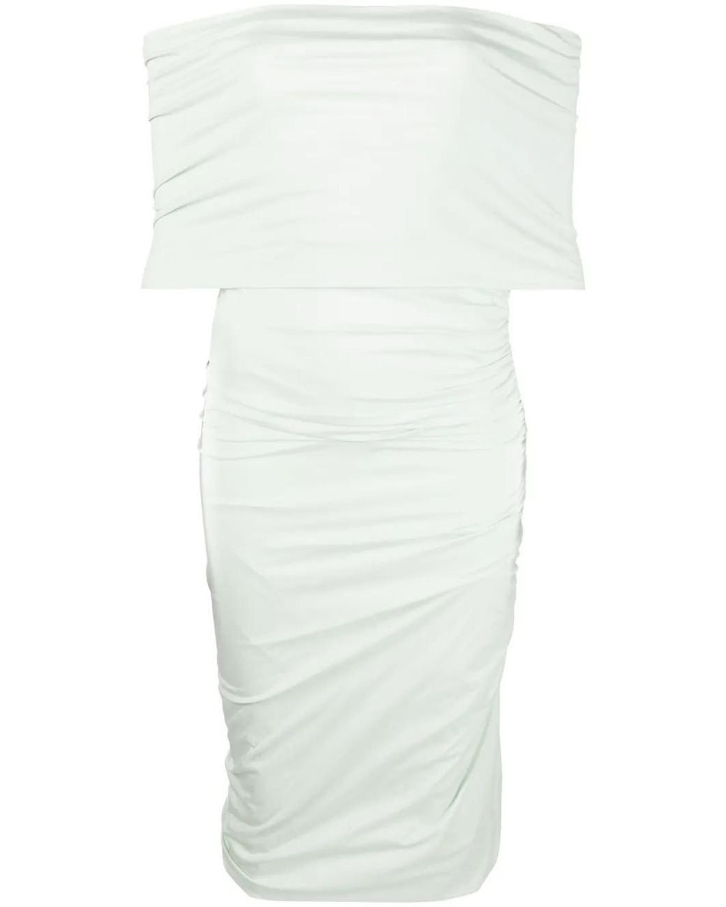 Philosophy Di Lorenzo Serafini White Gathered Midi Dress