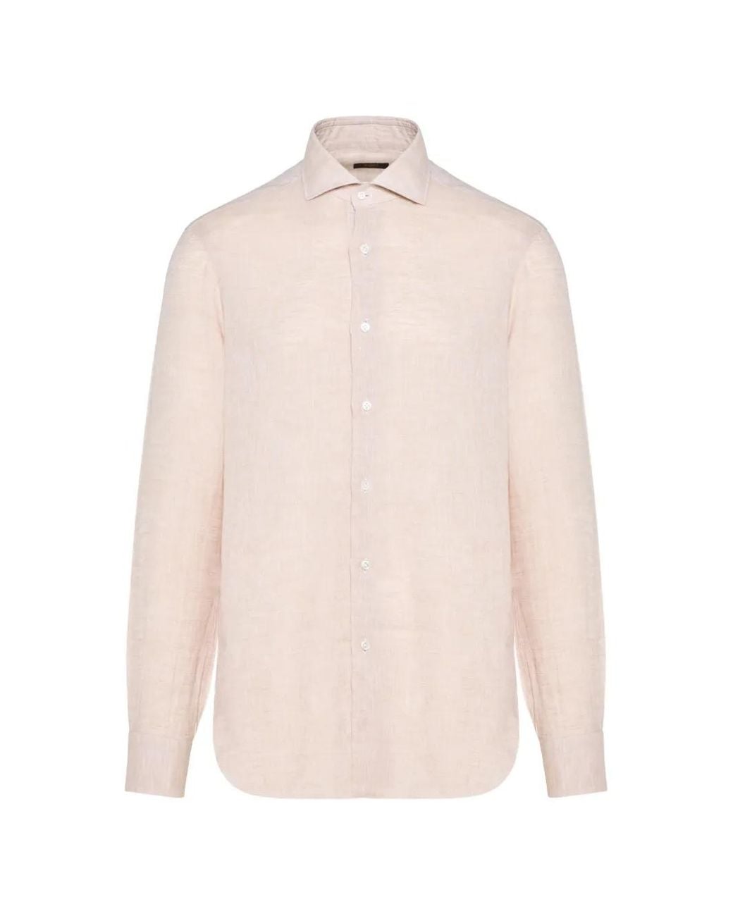 Barba Napoli Pink Buttoned Shirt for men