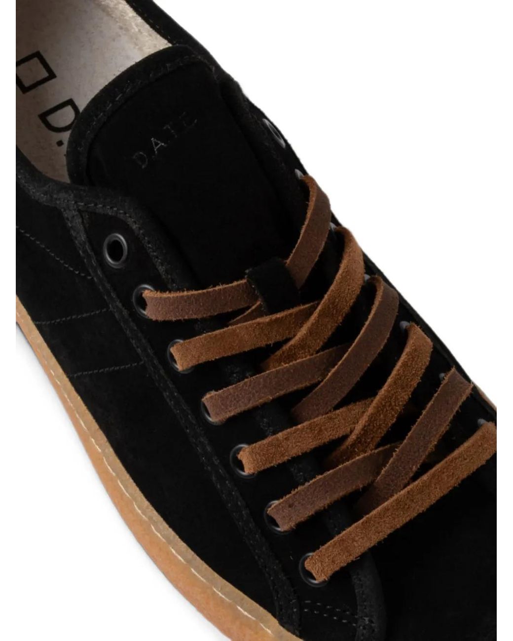 Date Black Tender Suede Sneakers for men